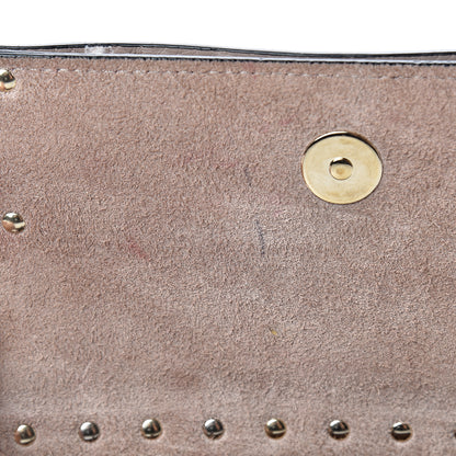 Valentino Garavani Pebbled Calfskin Rockstud Side Slip Crossbody Poudre 10 of 11