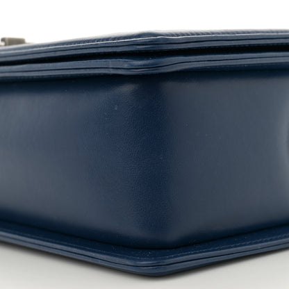 Chanel Lambskin Quilted New Medium Boy Flap Navy 10 of 11