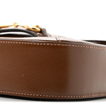 Gucci GG Supreme Monogram Web Mini Horsebit 1955 Shoulder Bag Beige Brown Sugar 10 of 10
