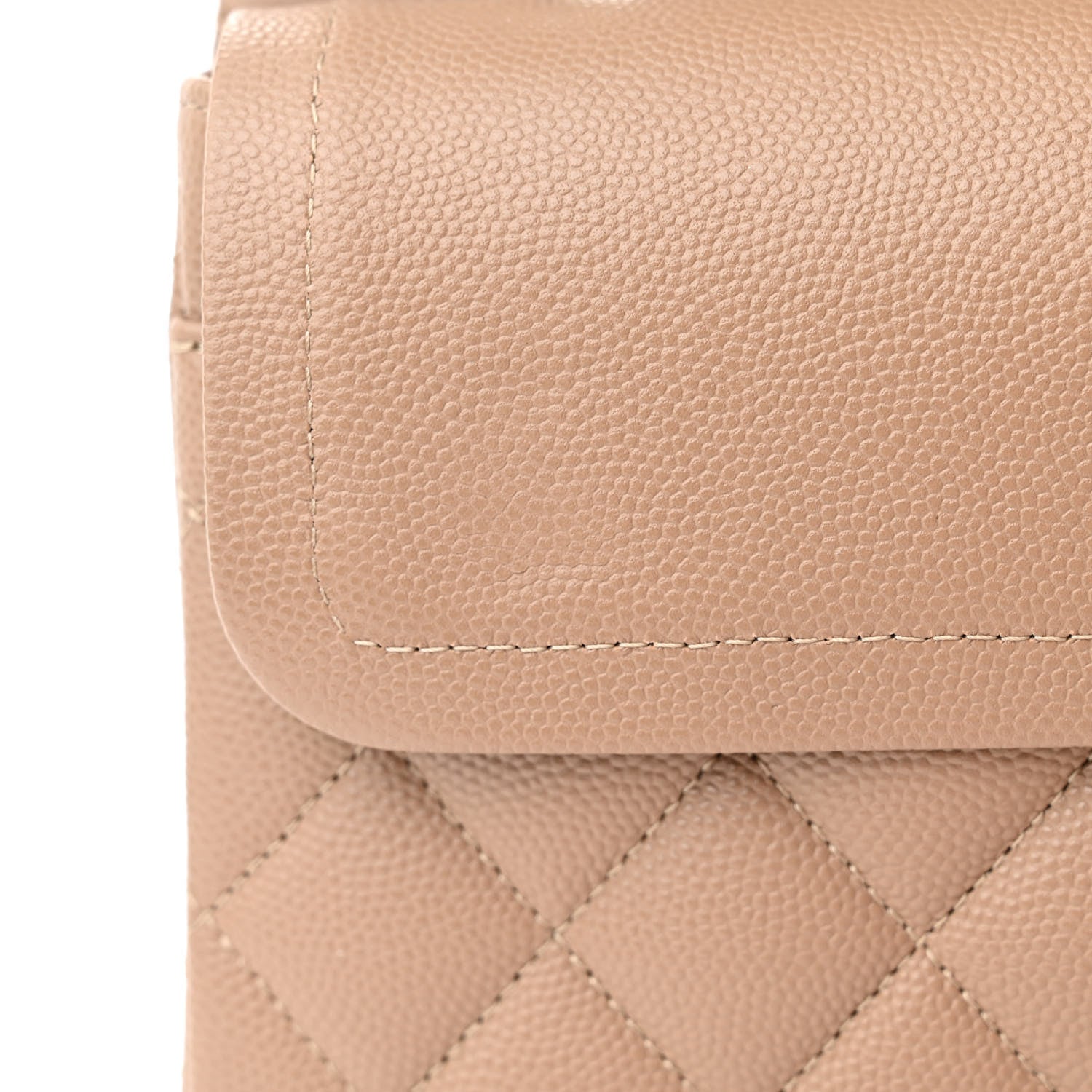 Chanel Caviar Quilted Small Double Flap Dark Beige 11 of 12