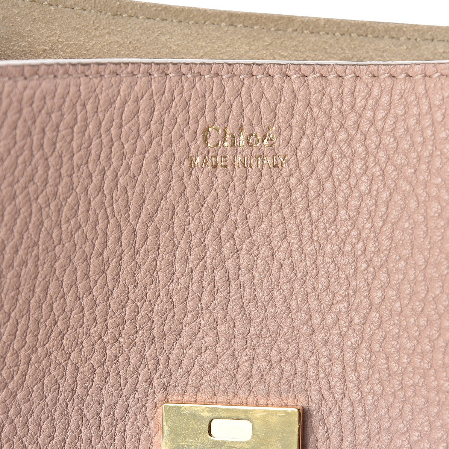 Chloe Grained Lambskin Drew Shoulder Bag Cement Pink 6 of 9