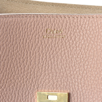 Chloe Grained Lambskin Drew Shoulder Bag Cement Pink 6 of 9