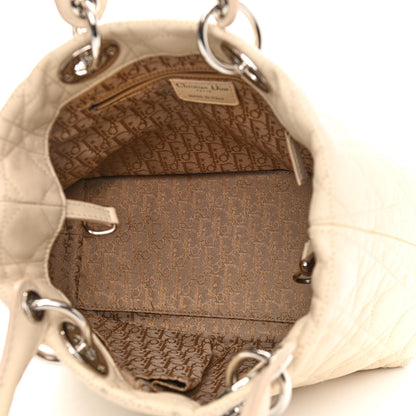 Christian Dior Lambskin Cannage Small Soft Lady Dior Beige 5 of 14