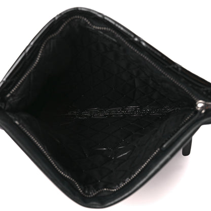 Chanel Patent Calfskin Quilted Beauty CC Clutch Black 5 of 12