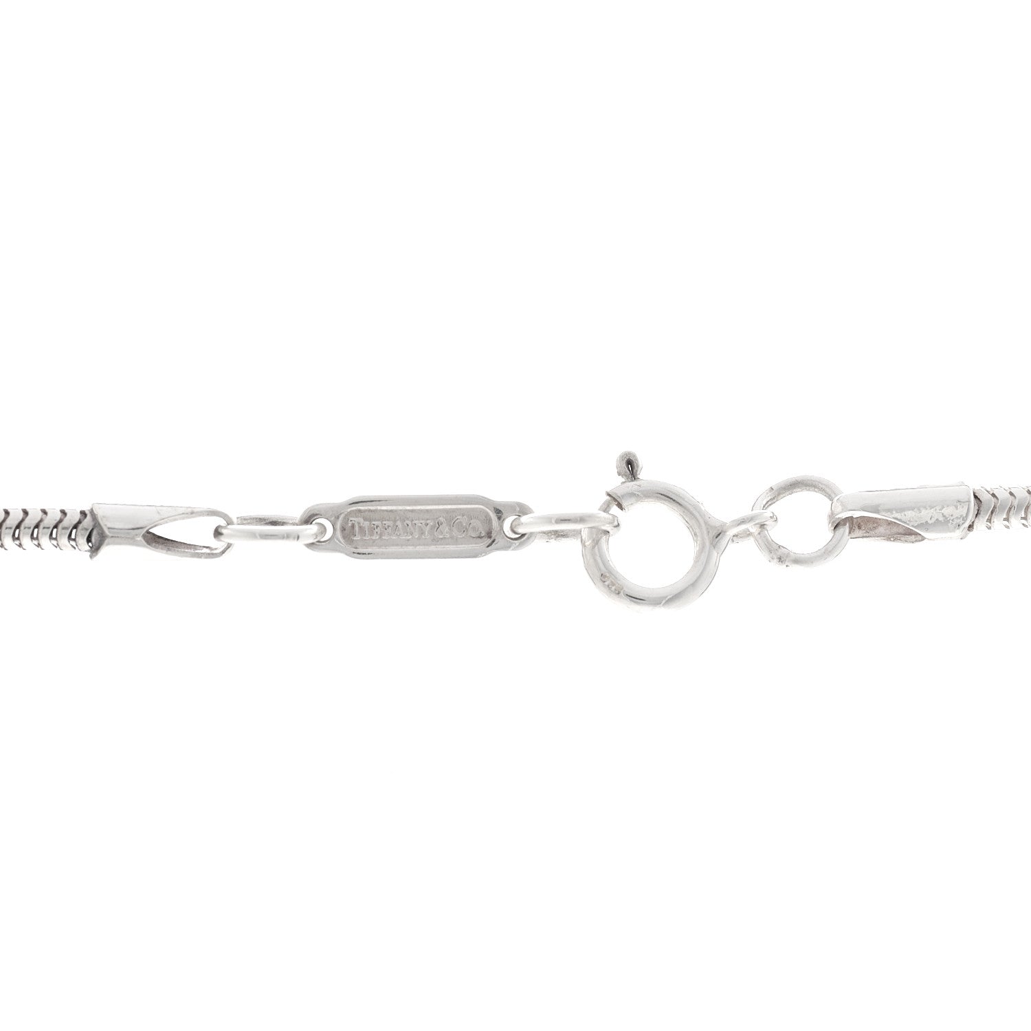 Tiffany Sterling Silver 1837 Bar Pendant Necklace 4 of 4