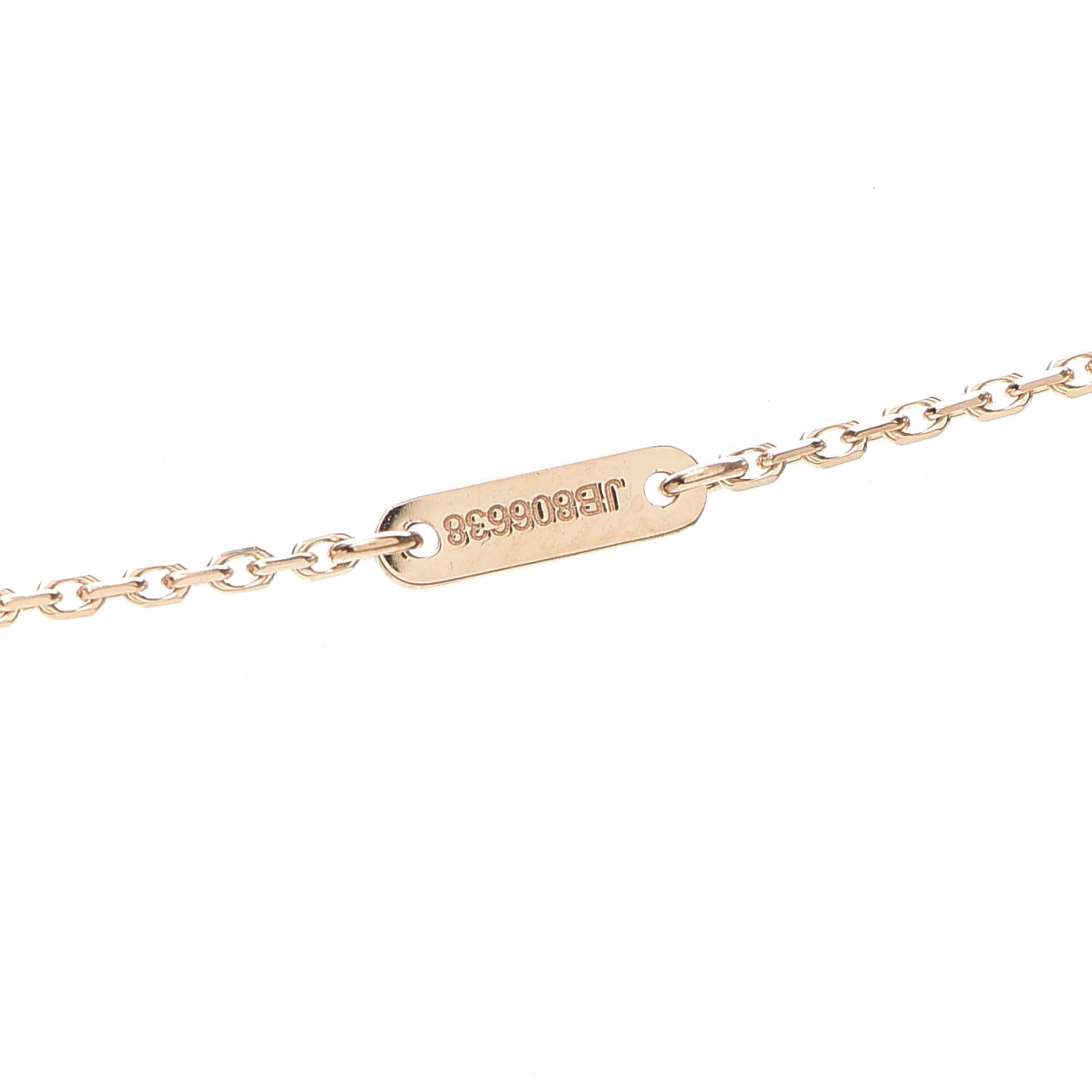Van Cleef & Arpels 18K Rose Gold Carnelian Sweet Alhambra Pendant Necklace 5 of 8