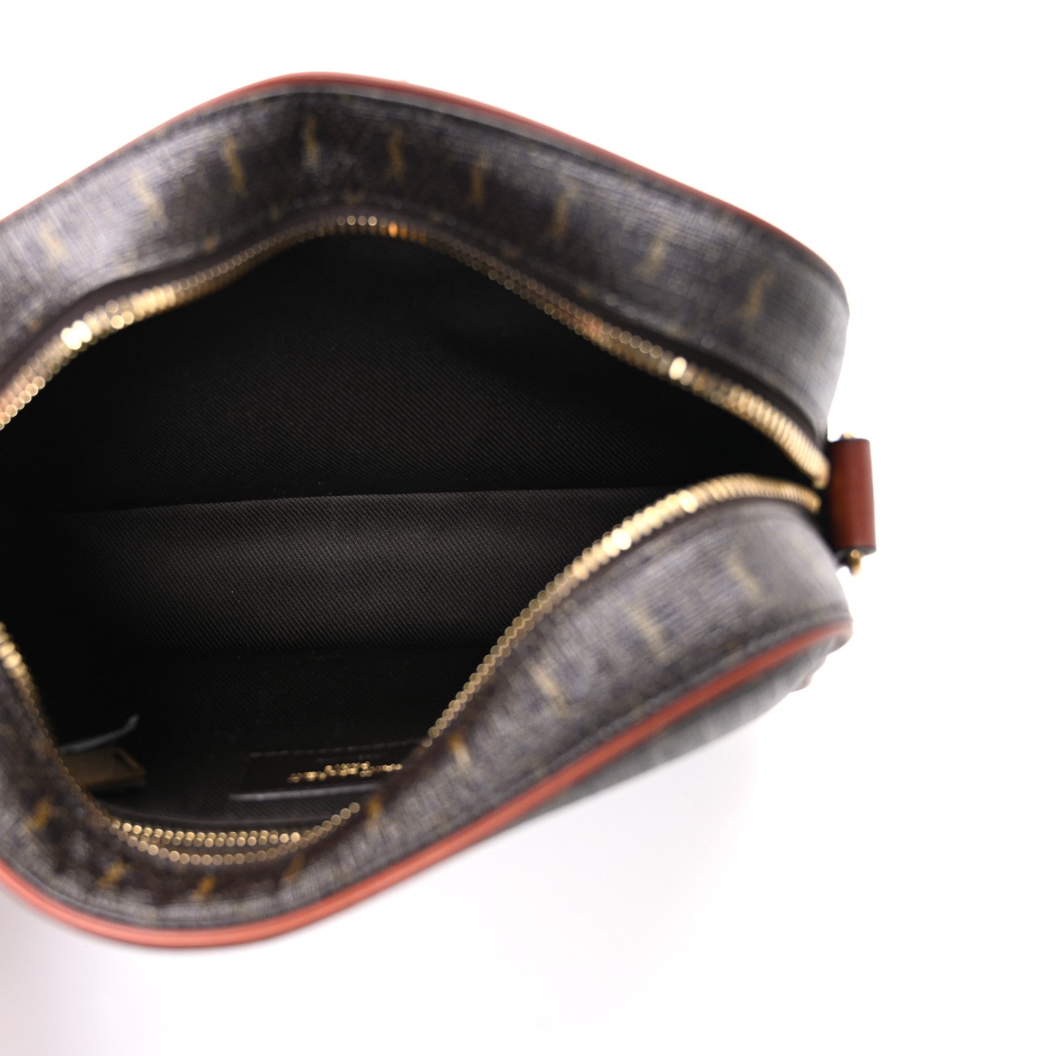 Saint Laurent Canvas Smooth Calfskin Le Monogramme Camera Bag Chestnut 5 of 10