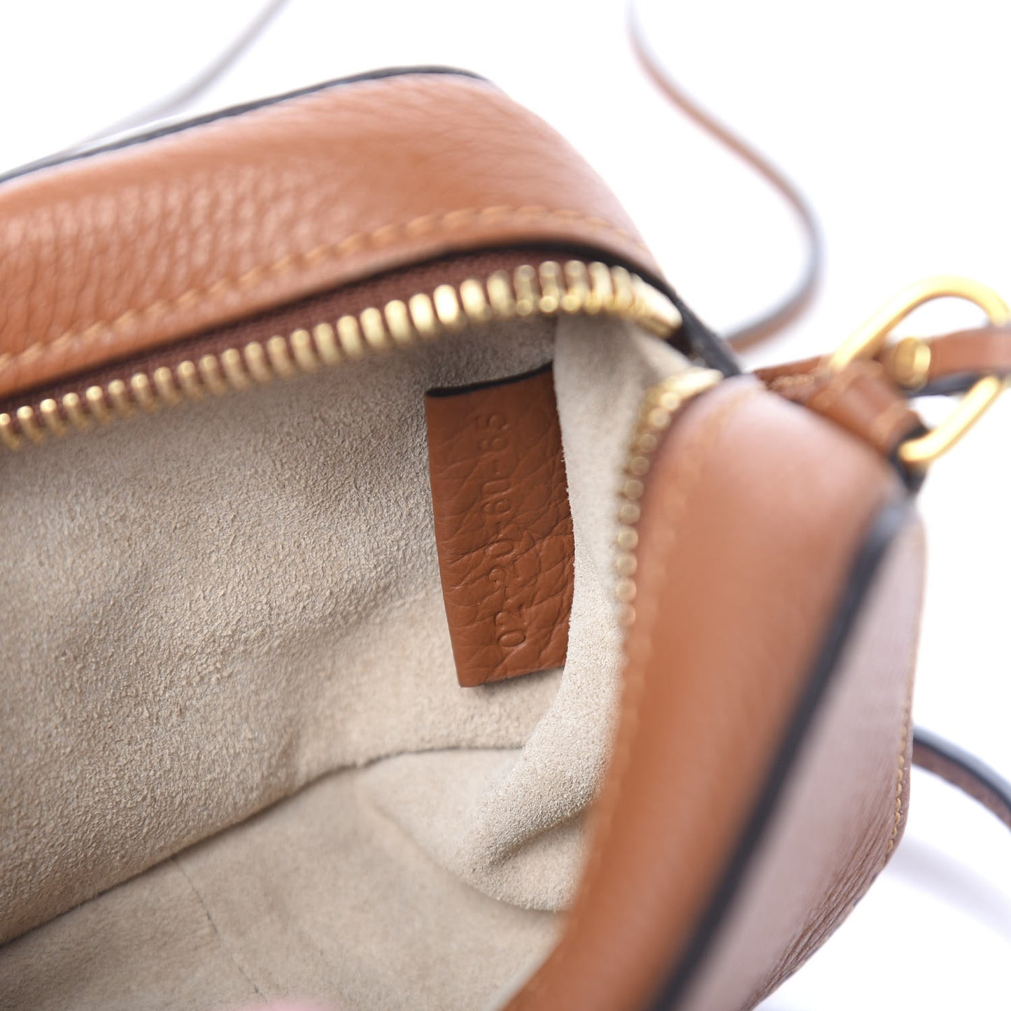 Calfskin Mini Marcie Crossbody Bag Tan