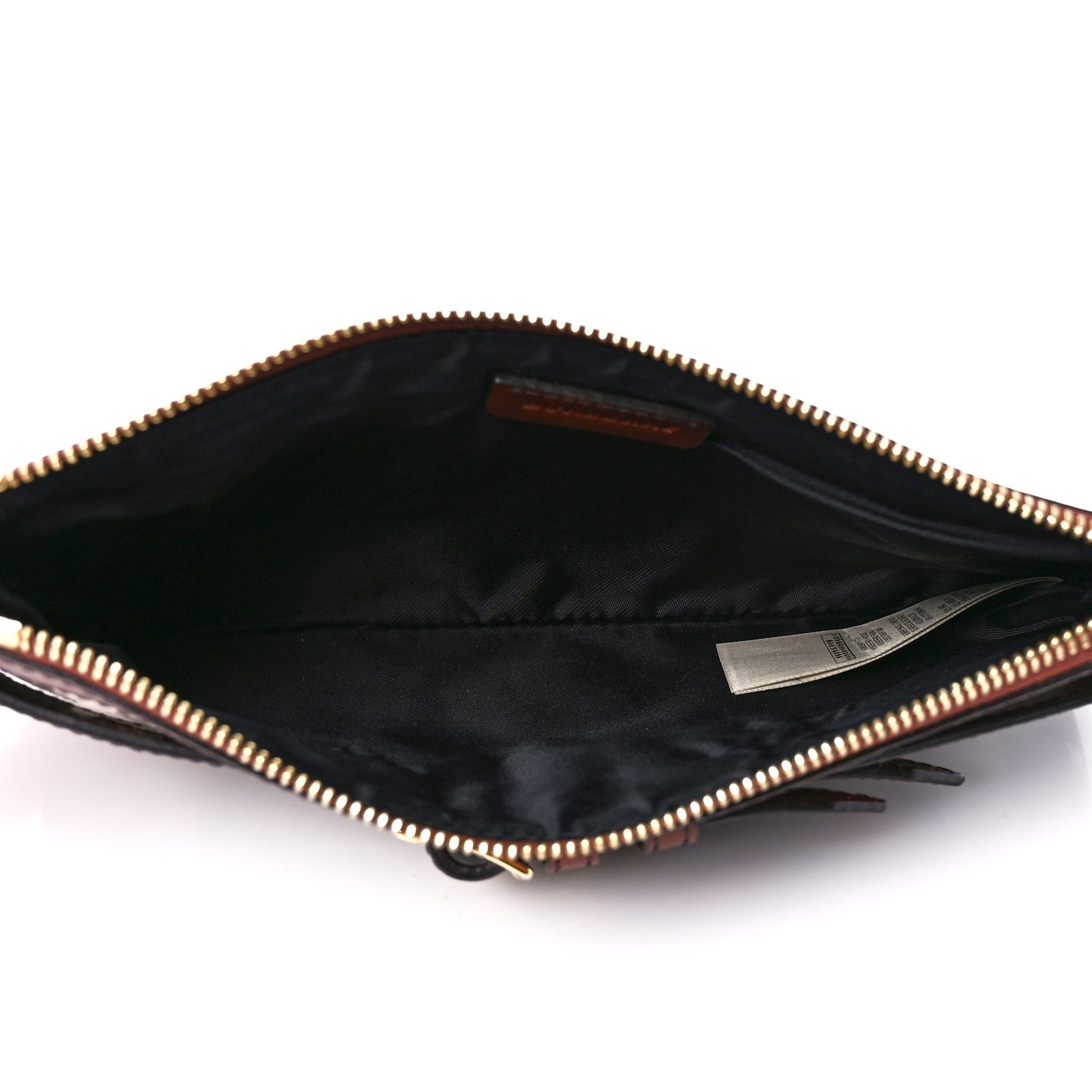 House Check Bridle Calfskin Peyton Crossbody Dark Tan