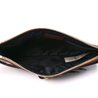 Burberry House Check Bridle Calfskin Peyton Crossbody Dark Tan 5 of 12