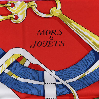 Hermes Silk Mors A Jouets Chemise Scarf 90 3 of 5