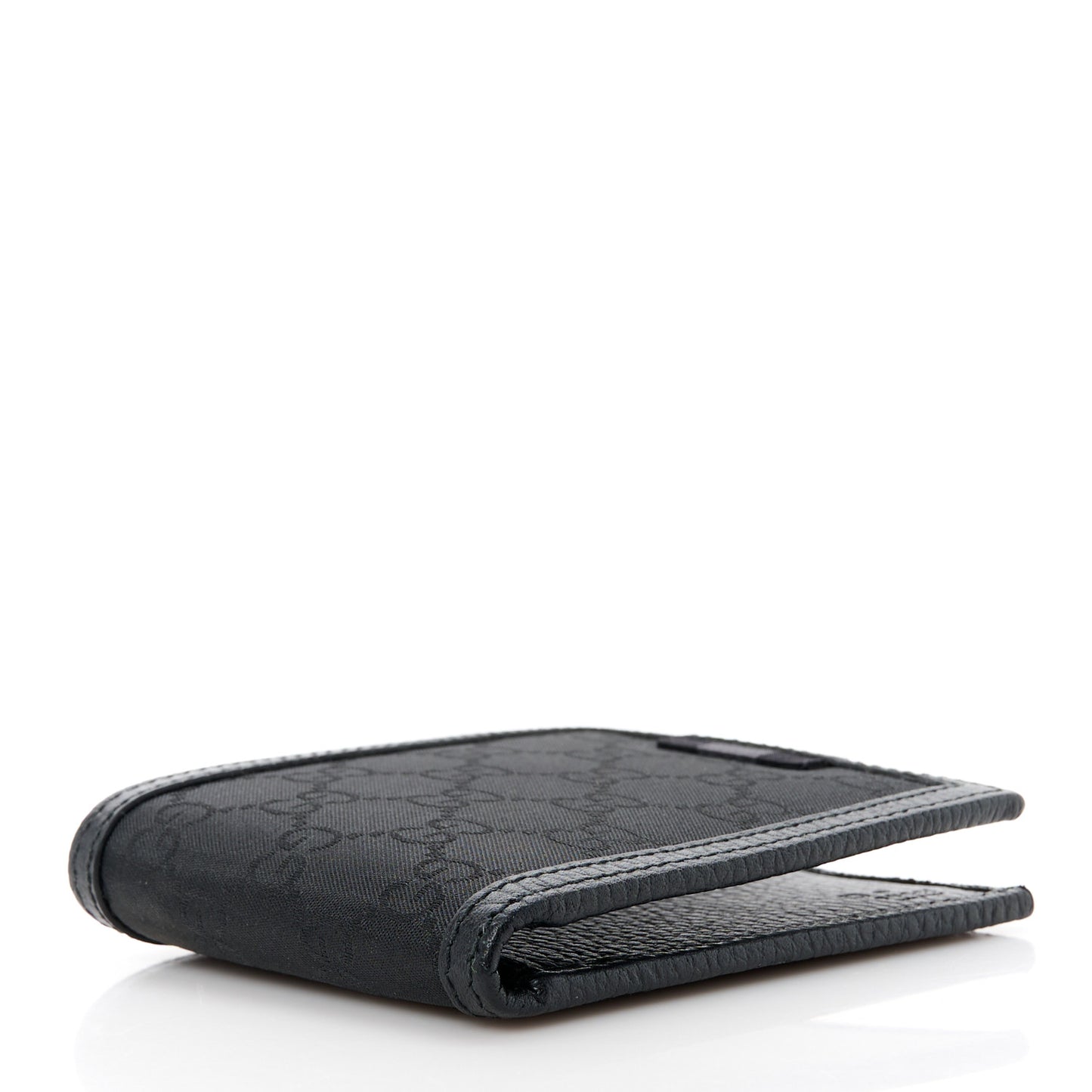 Nylon Monogram Bi-Fold Wallet Black