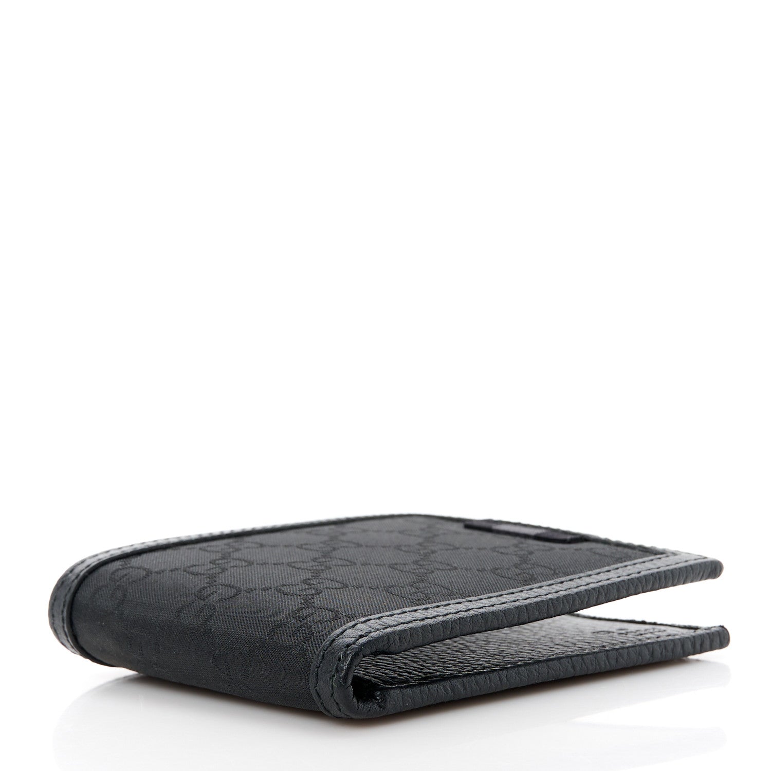 Gucci Nylon Monogram Bi-Fold Wallet Black 4 of 11