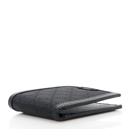 Gucci Nylon Monogram Bi-Fold Wallet Black 4 of 11