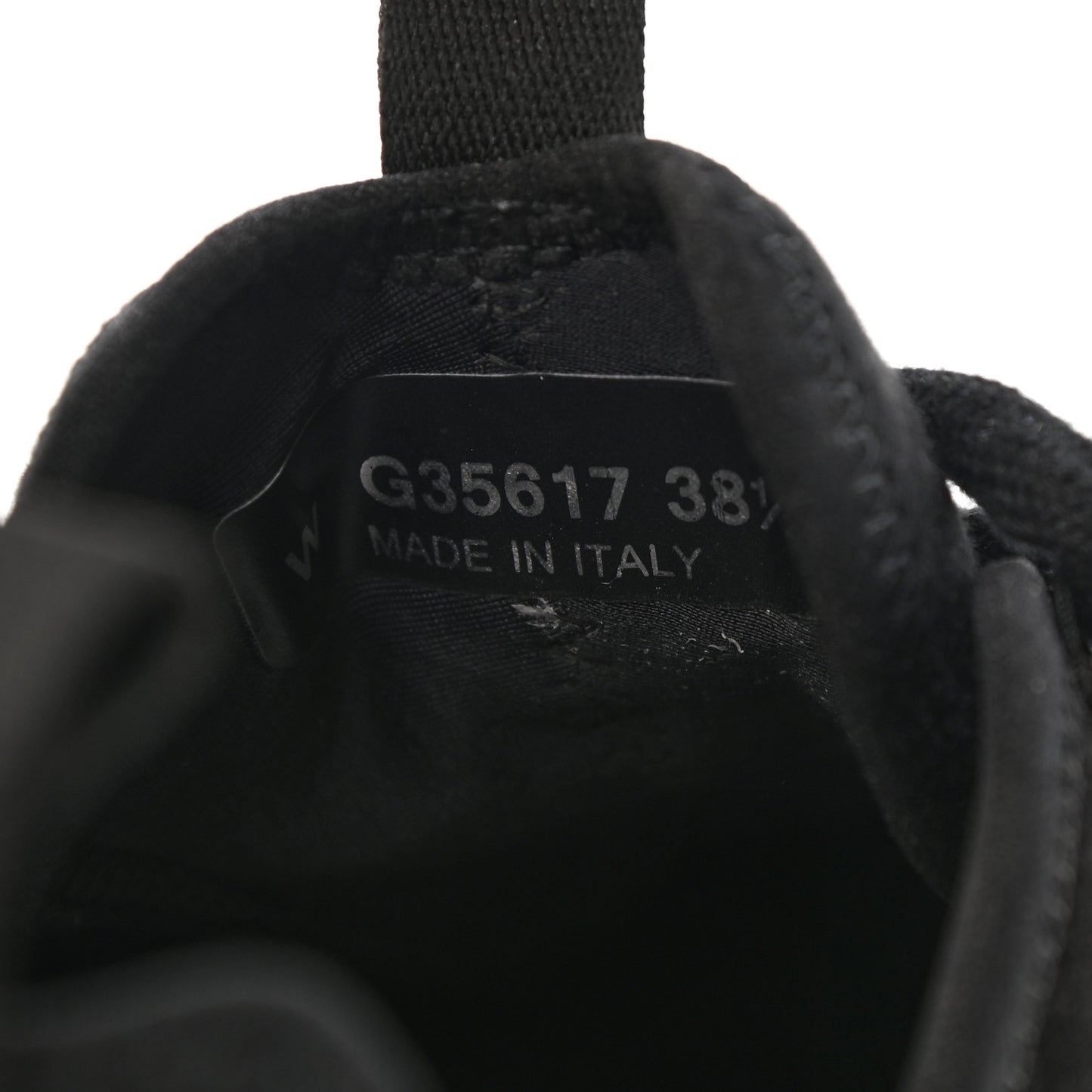 Velvet Calfskin Mixed Fibers CC Sneakers 38.5 Black