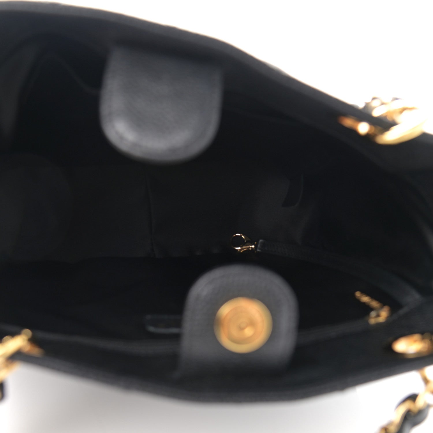 Chanel Caviar Quilted Petit Shopping Tote PST Black 5 of 12