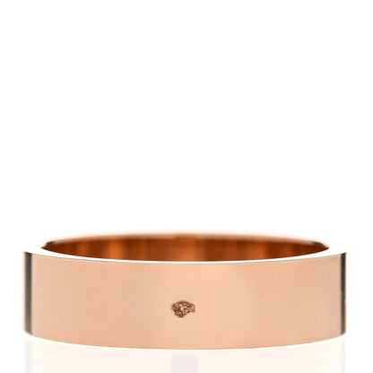 Hermes 18K Rose Gold Diamond PM Kelly Ring 52 6 3 of 5