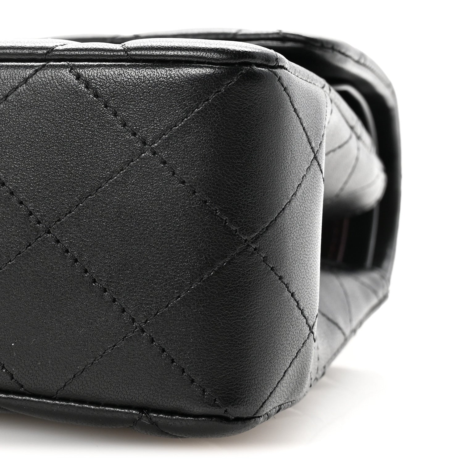 Chanel Lambskin Quilted Small Double Flap Black 10 of 11