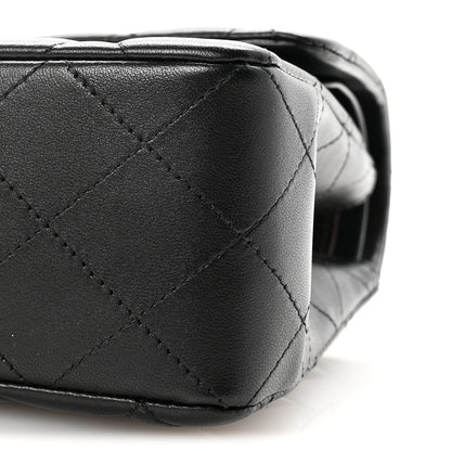 Chanel Lambskin Quilted Small Double Flap Black 10 of 11