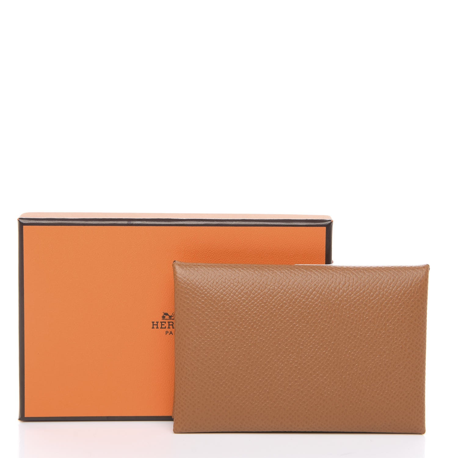 Hermes Epsom Calvi Card Case Gold 7 of 7