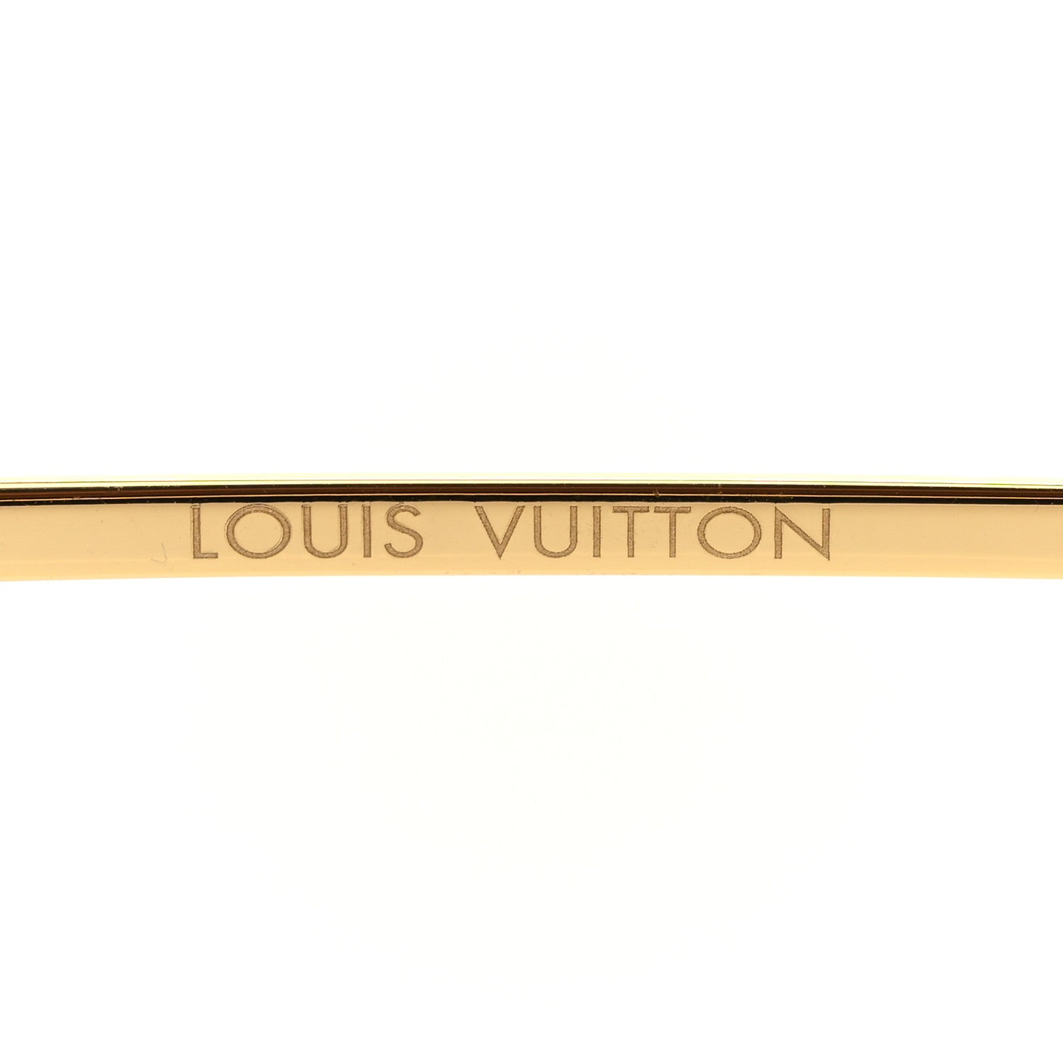 Louis Vuitton Monogram Grease Sunglasses Z1366E Gold 5 of 8
