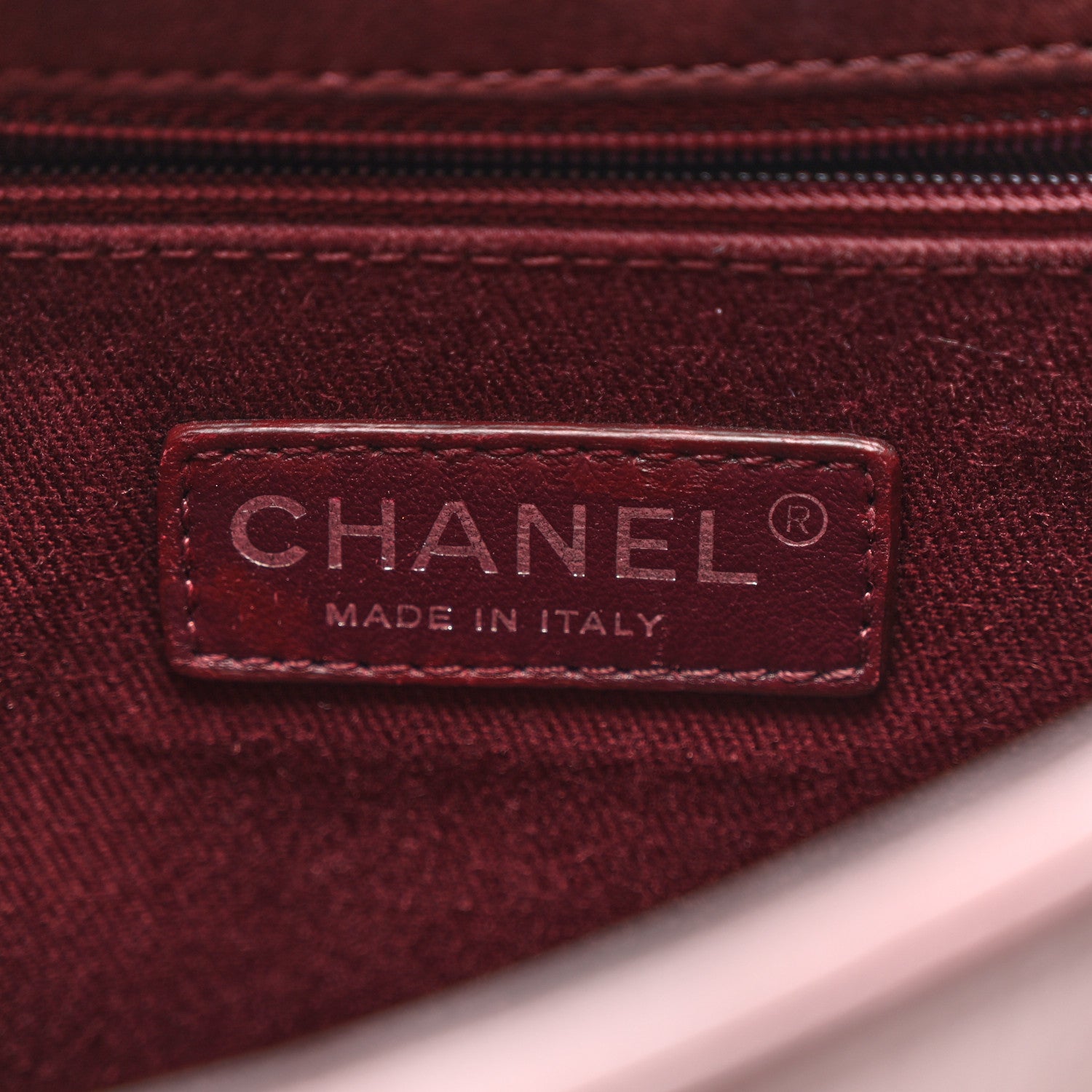 Chanel Calfskin Diamond Embossed New Chic Flap Burgundy 6 of 10