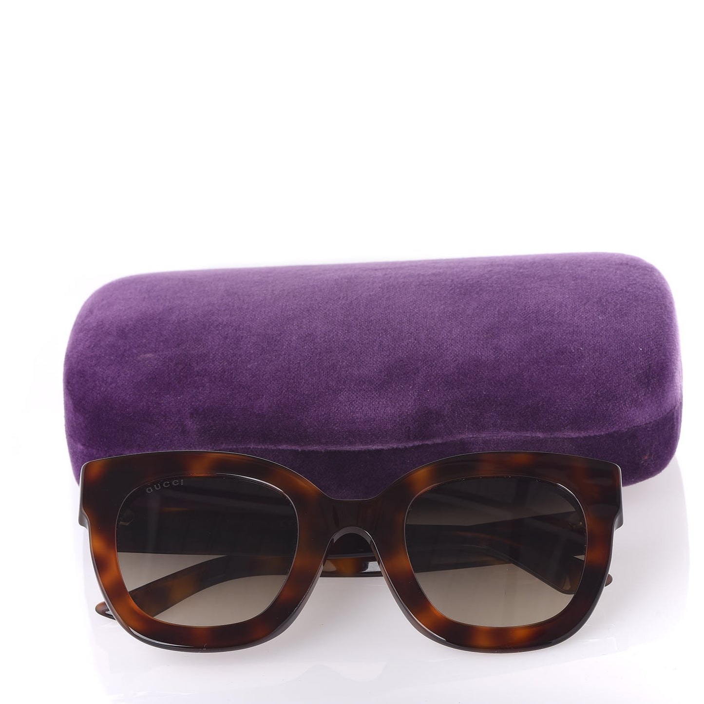 Round Frame Star Sunglasses GG0208S Tortoise