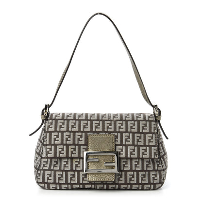 Fendi Zucchino Vachetta Mini Mama Baguette Caffe Argilla Canna di Fucile 1 of 10