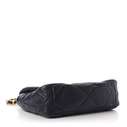Chanel Lambskin Quilted Medium 19 Flap Navy Blue 4 of 11
