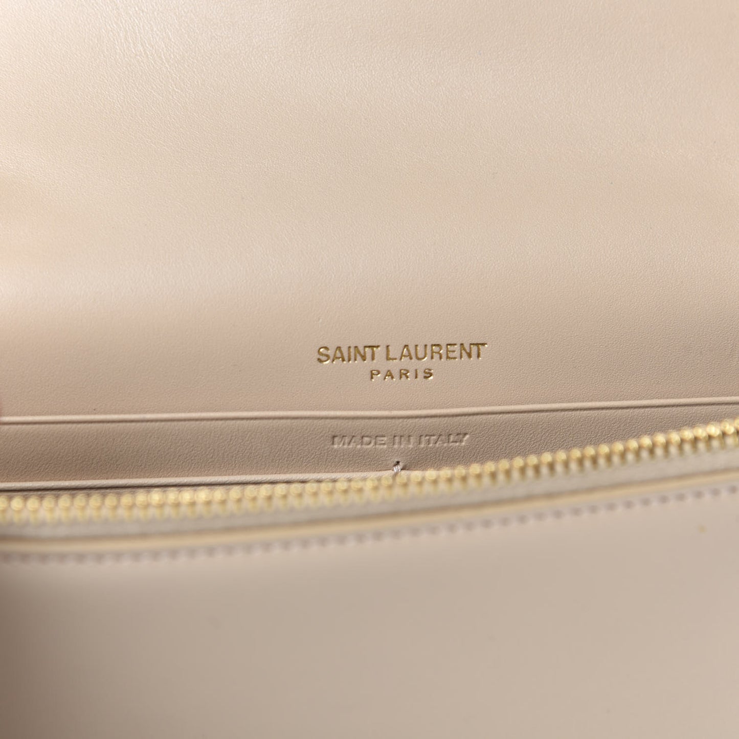 Smooth Calfskin Classic Monogram Kate Tassel Chain Wallet Nude Powder