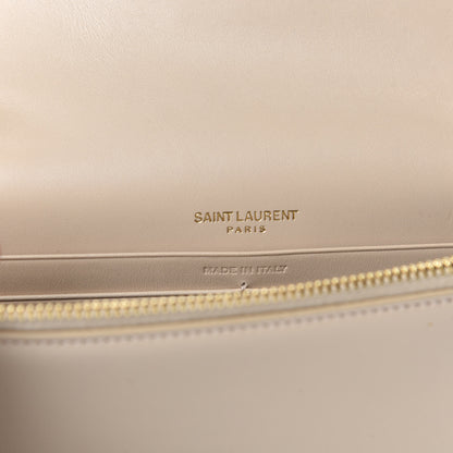 Saint Laurent Smooth Calfskin Classic Monogram Kate Tassel Chain Wallet Nude Powder 6 of 9