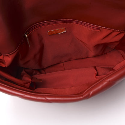 Chanel Goatskin Quilted Maxi 19 Flap Red 5 of 11