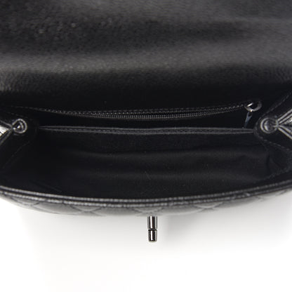 Chanel Caviar Quilted Mini Coco Handle Flap So Black 4 of 10