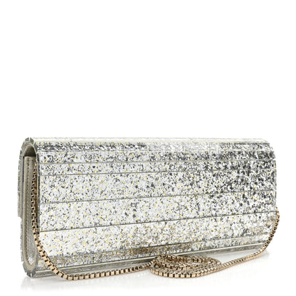 Jimmy Choo Acrylic Glitter Sweetie Clutch Champagne 3 of 9