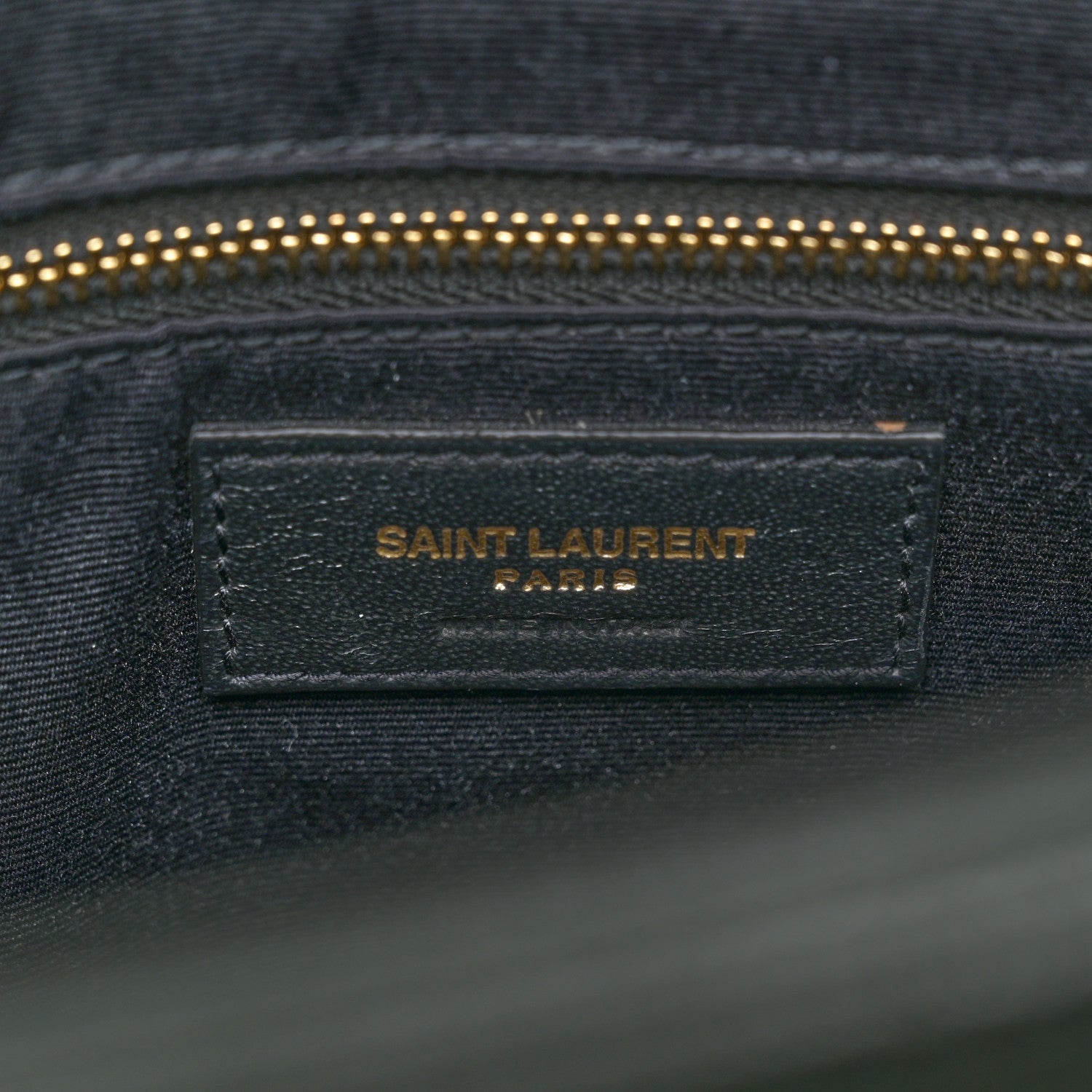 Saint Laurent Grain de Poudre Matelasse Chevron Medium Tribeca Shopping Bag Vert Fonce 7 of 11