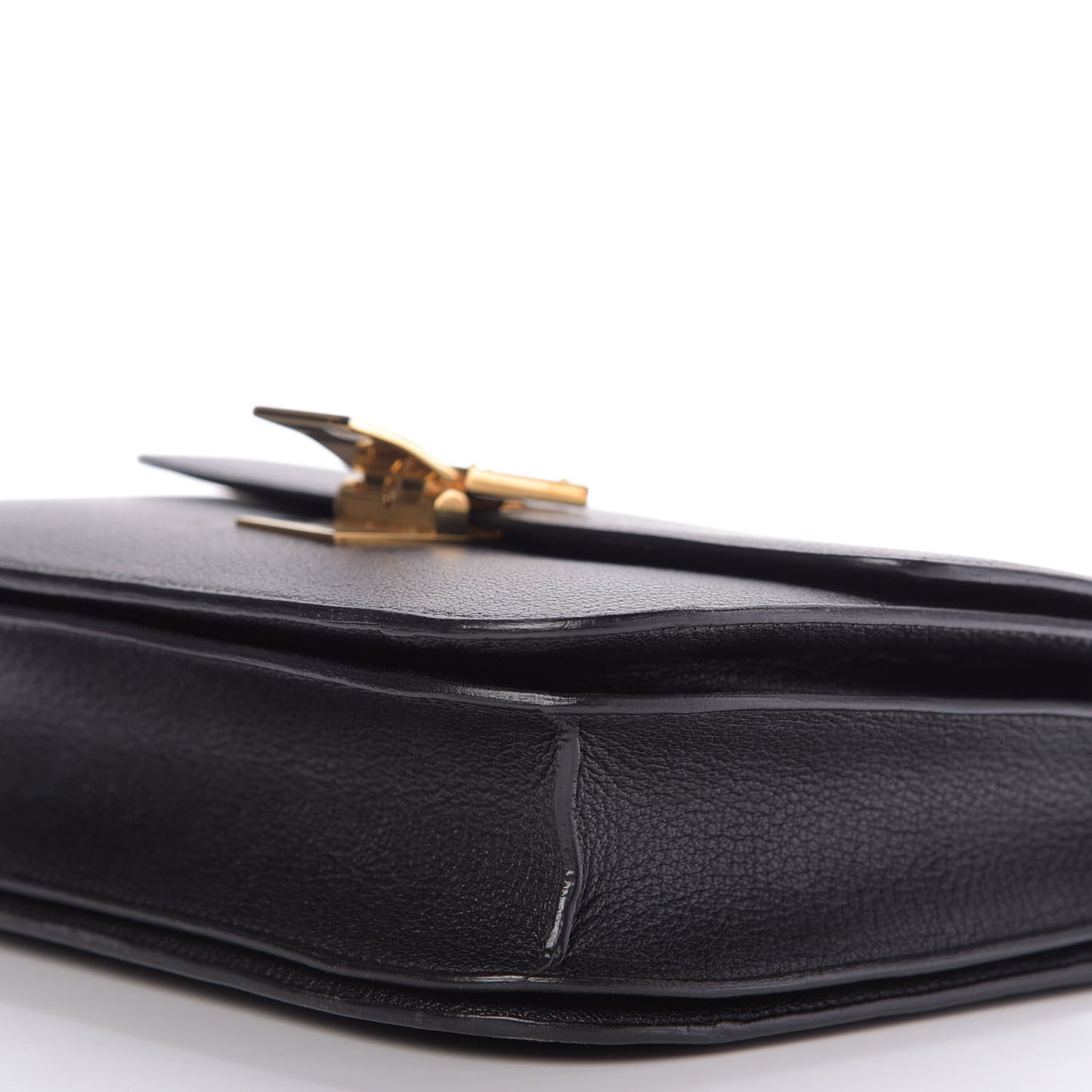 Goatskin Medium Classic Box Flap Bag Black