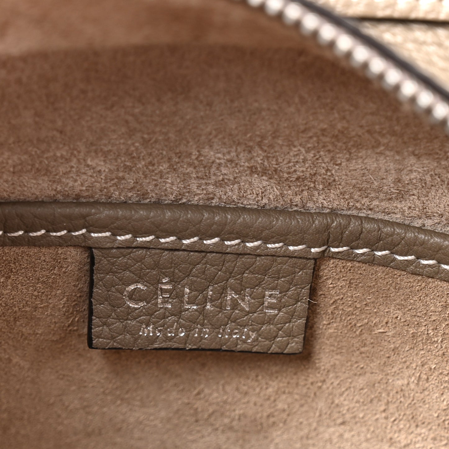 Drummed Calfskin Nano Luggage Souris