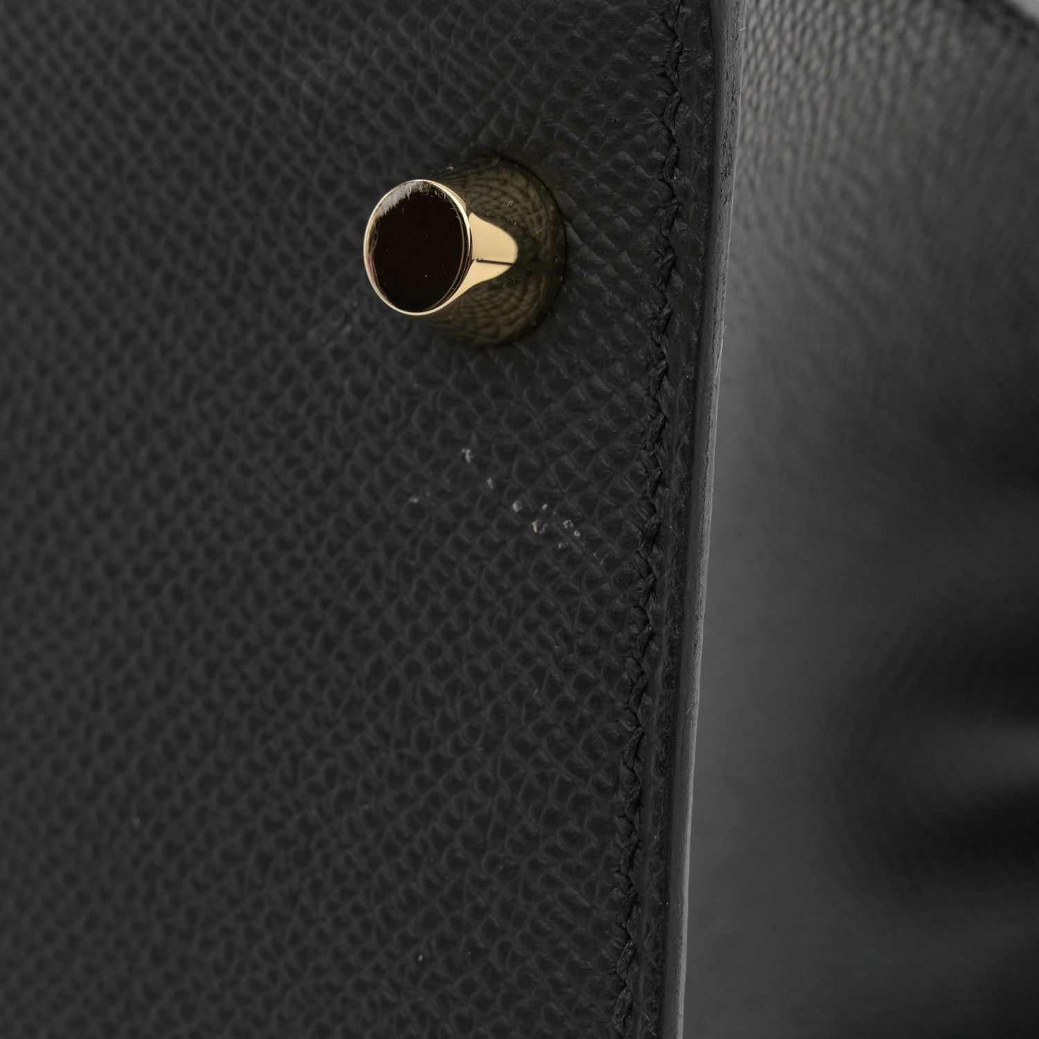 Hermes Epsom Kelly Sellier 28 Black 11 of 14