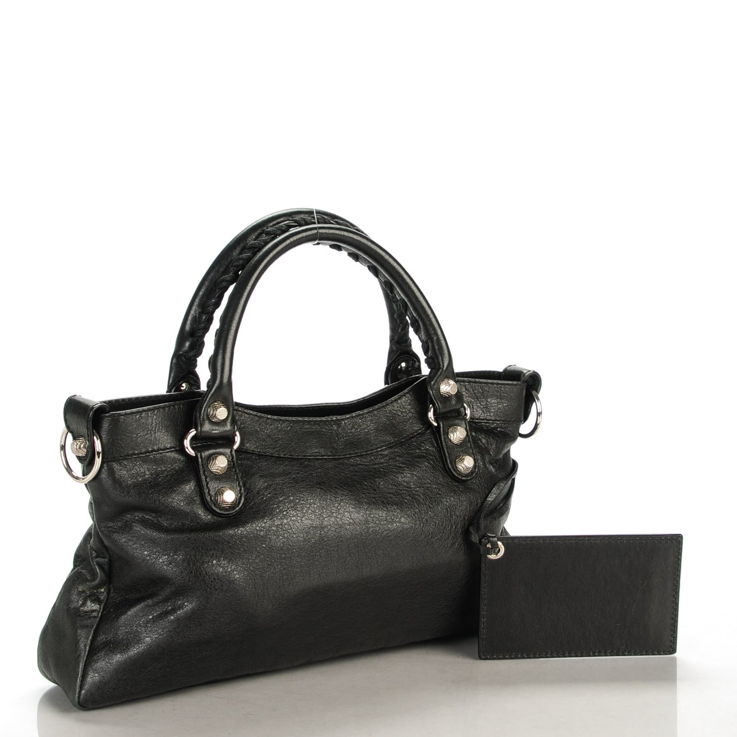 Agneau Giant 12 Silver Hardware First Black