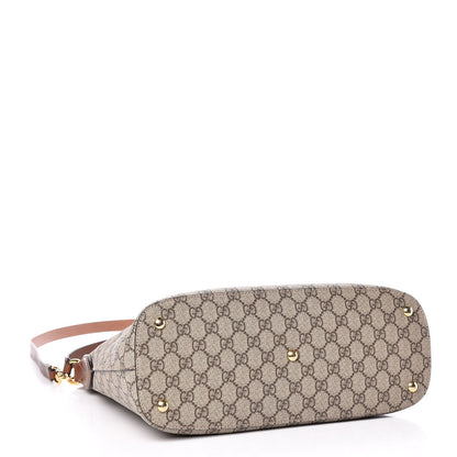 Gucci GG Supreme Monogram Linea A Hobo Brown 4 of 18