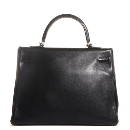 Hermes Evergrain Kelly Retourne 35 Black 4 of 28