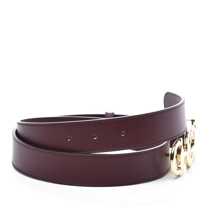 Gucci Calfskin Zumi 30mm Belt 90 36 Vintage Bordeaux 4 of 6