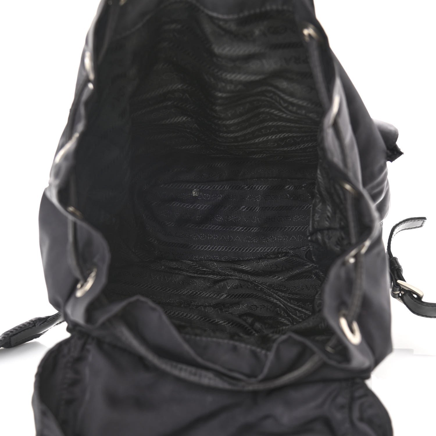 Prada Nylon Vela Medium Backpack Black 5 of 9