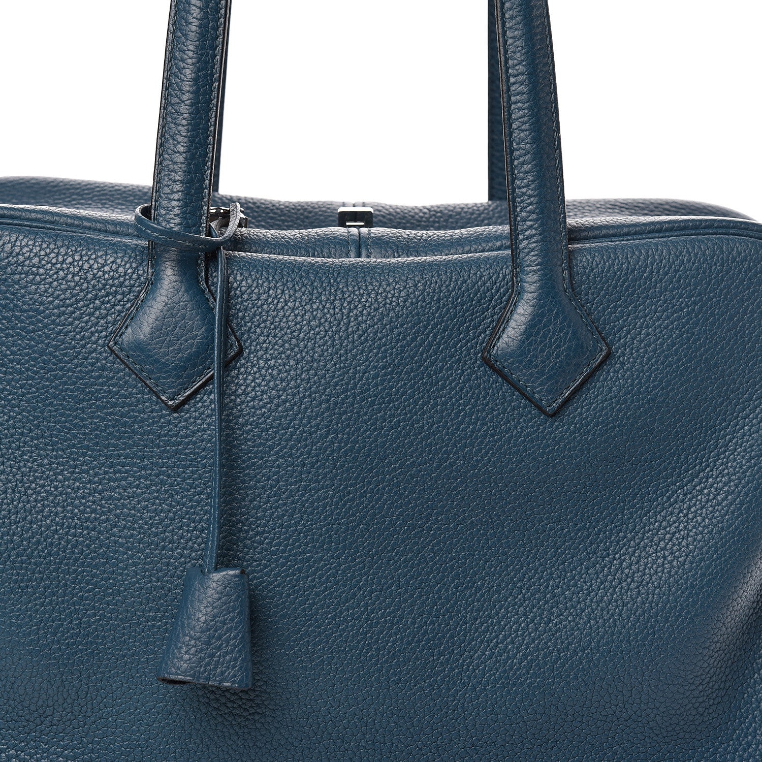 Hermes Taurillon Clemence Victoria II 35 Bleu Izmir 10 of 10
