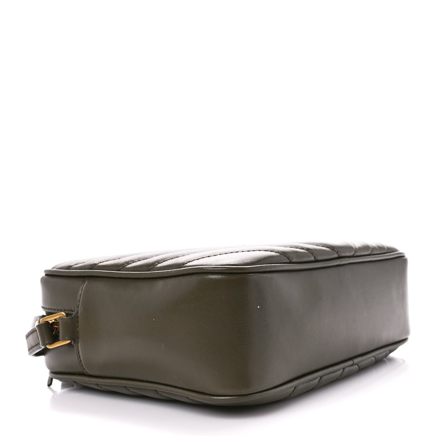 Saint Laurent Calfskin Matelasse Monogram Lou Camera Bag Military Olive 4 of 11
