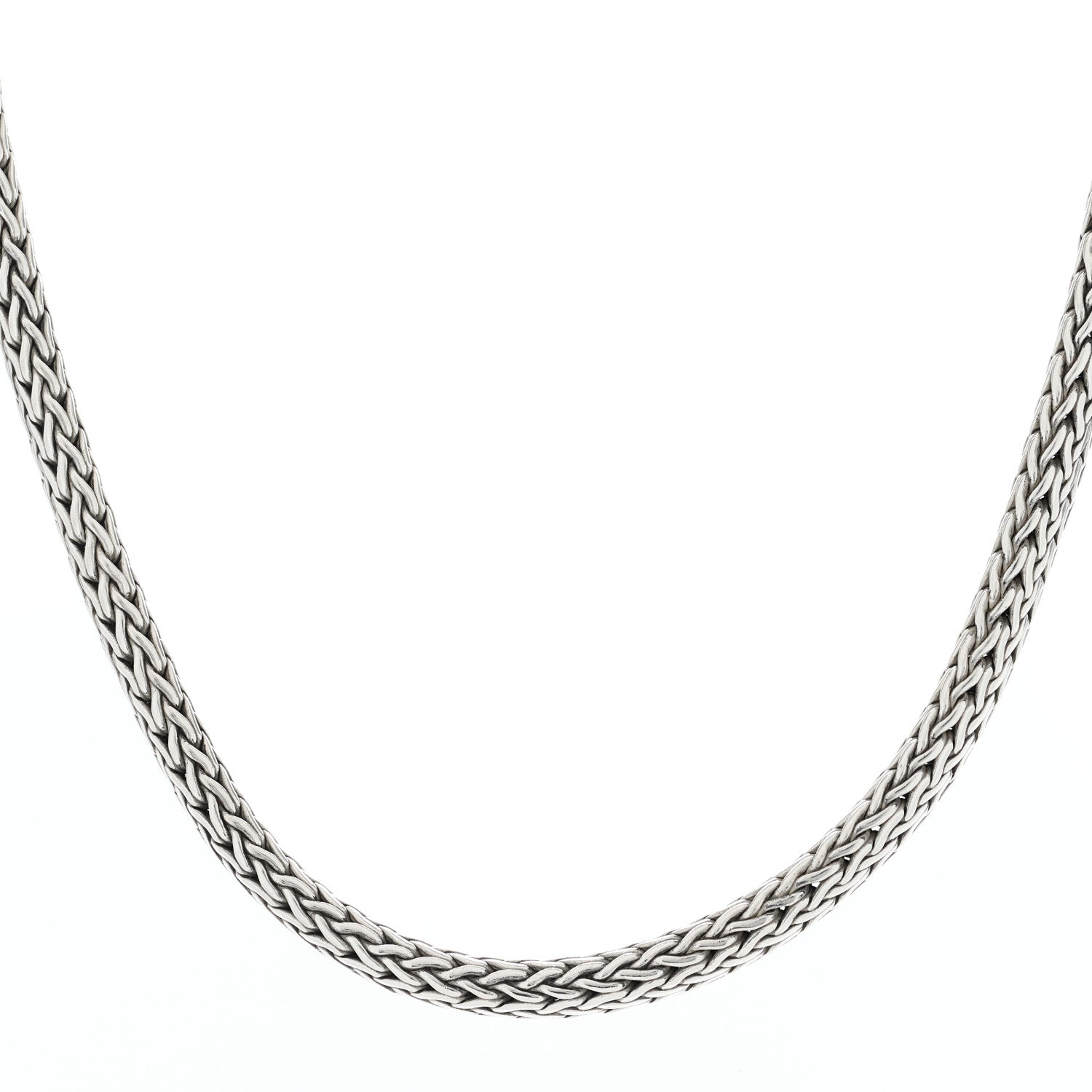 John Hardy Sterling Silver 7.5mm Classic Chain Necklace 16" 1 of 3