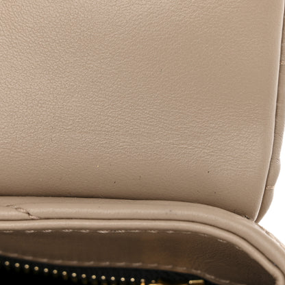 Saint Laurent Calfskin Y Quilted Monogram Toy Loulou Crossbody Bag Dark Beige 12 of 13