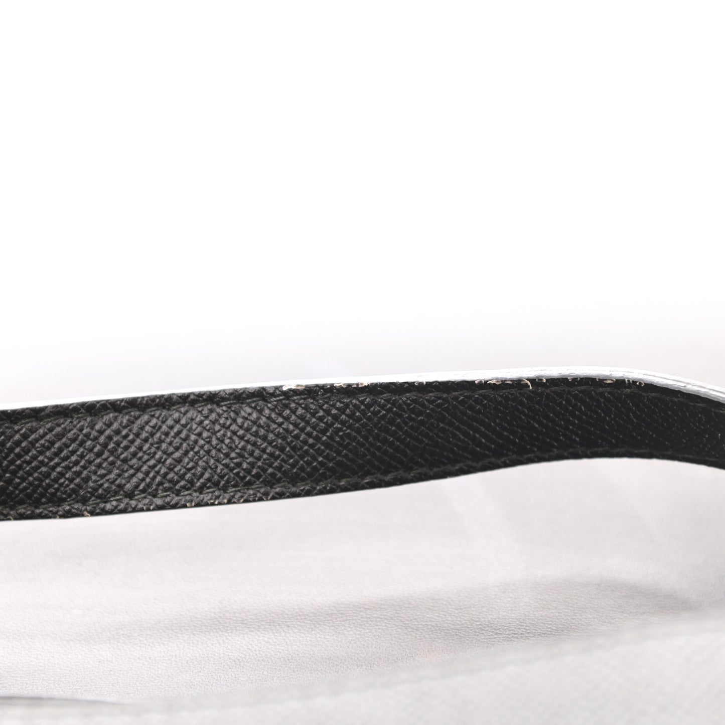Signature Grained Calfskin Logo S Ville Day Bag Black