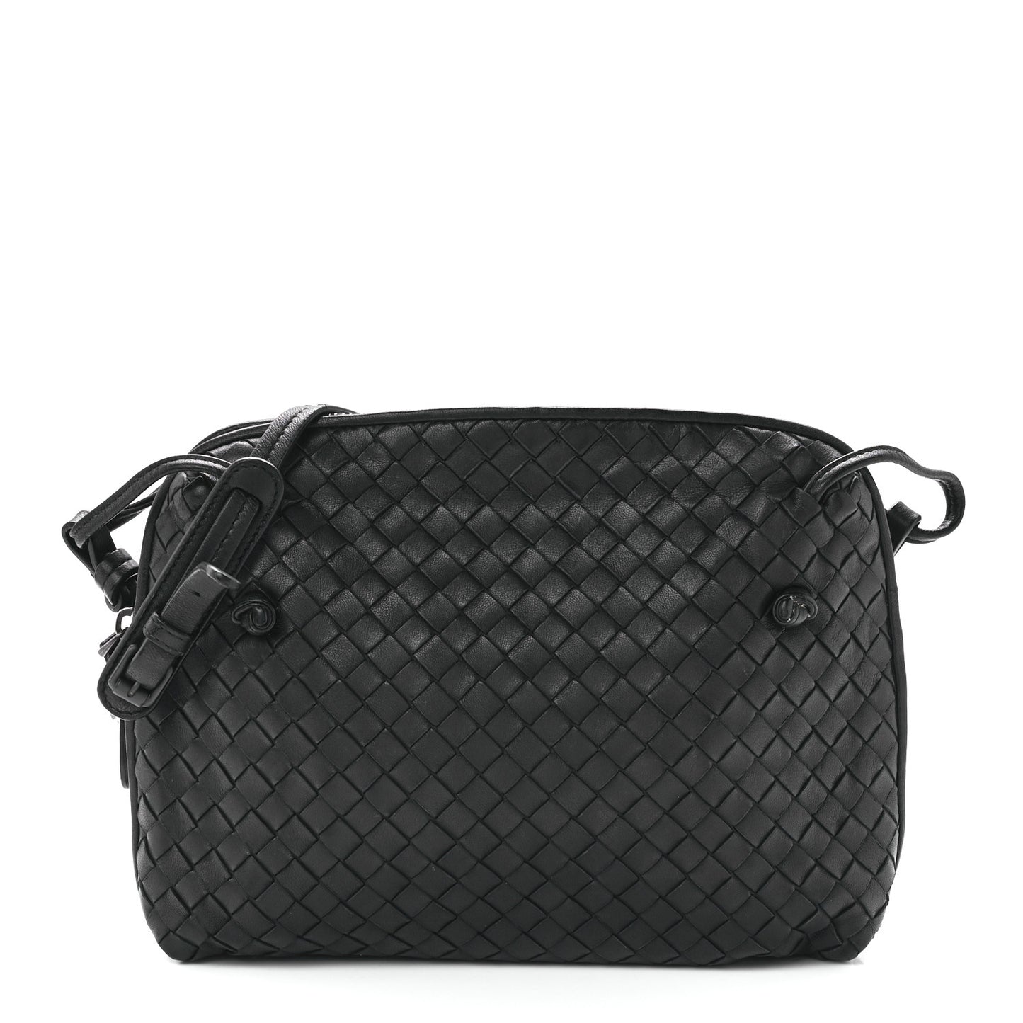 Nappa Intrecciato Nodini Bag Black