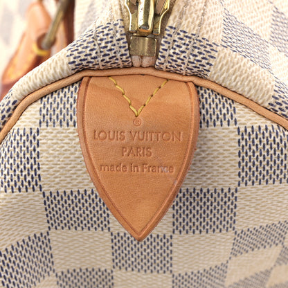 Louis Vuitton Damier Azur Speedy 30 6 of 14
